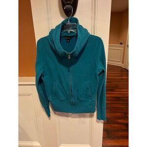 Champion Elite Teal Full Zip Hoodie Hooded Sweatshirt Women's Size Small